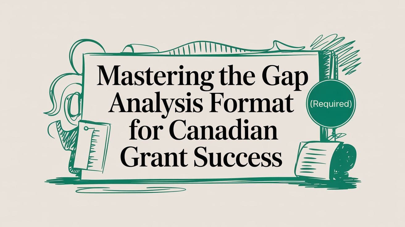 Mastering the Gap Analysis Format for Canadian Grant Success