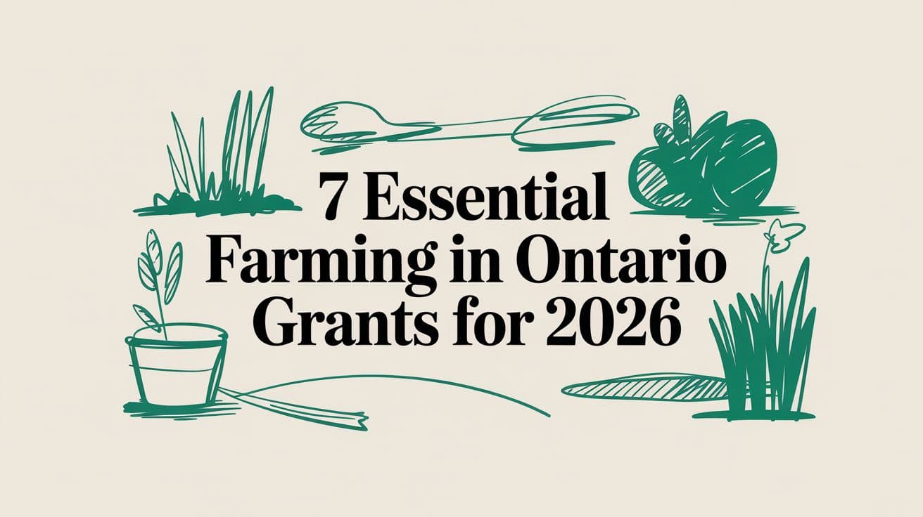 7 Essential Farming in Ontario Grants for 2026